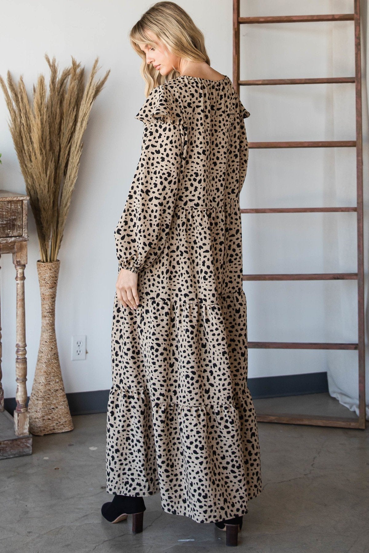 Grey Bohemian Maxi Dress