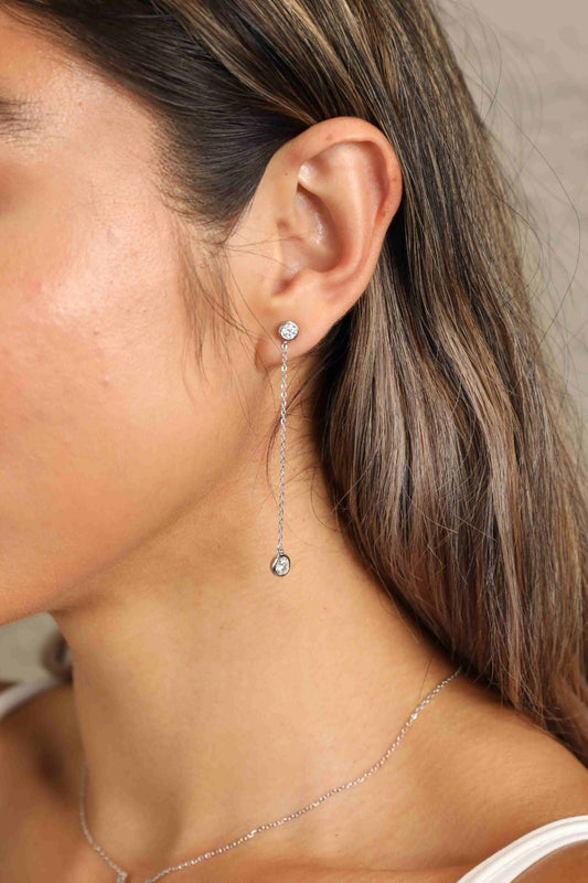 Moissanite Chain Earrings