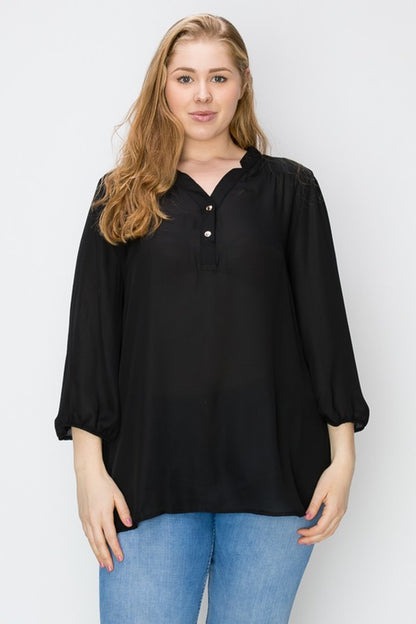 Plus Size Simple Blouse