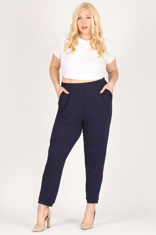 Plus Size High Waist Loose fit pants