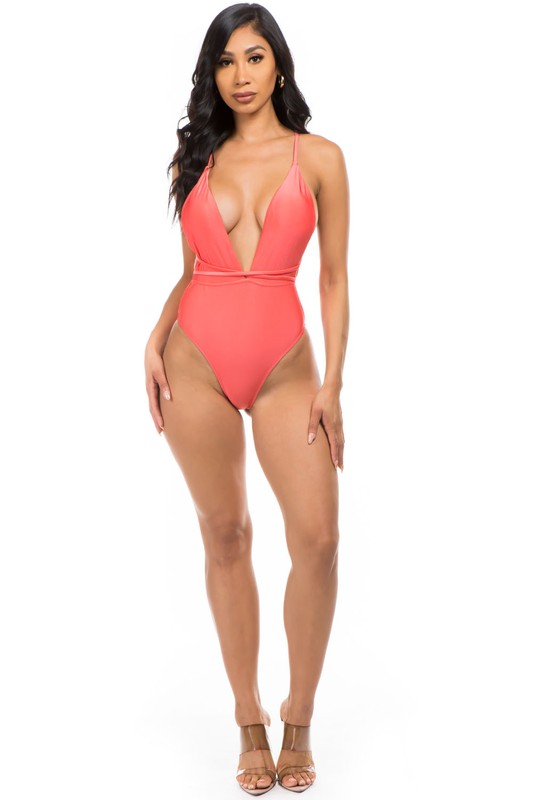 One-piece bathing suit