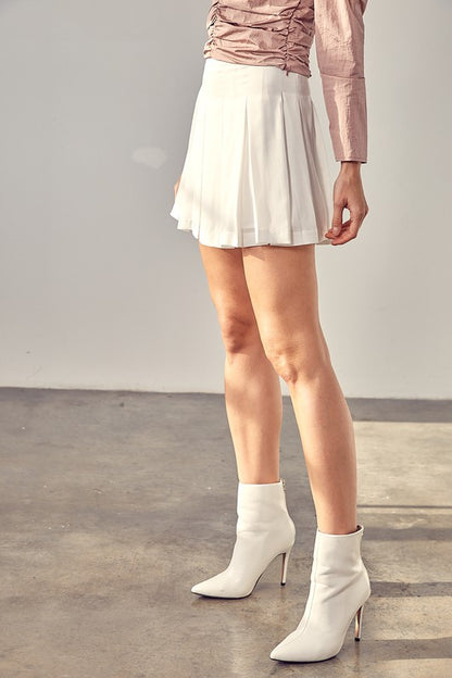 White Line Mini Skort