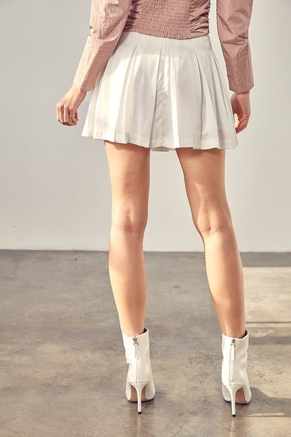 White Line Mini Skort