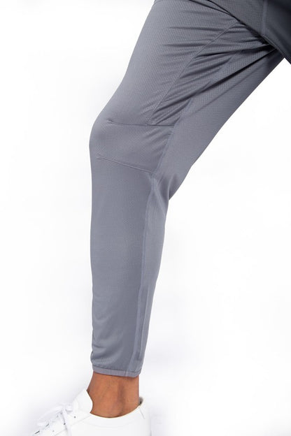 Gray Active Bottoms with Tapered Leg