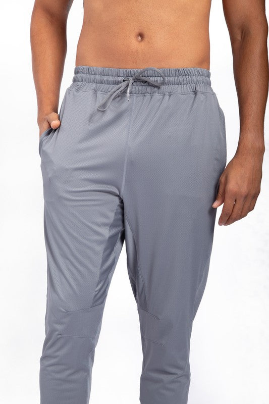 Gray Active Bottoms with Tapered Leg