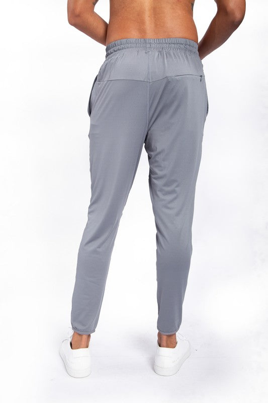 Gray Active Bottoms with Tapered Leg