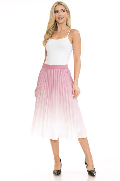 Women's High Waist Pleated A-Line Swing