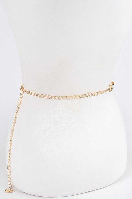 Crystal Fashion Chain Belt