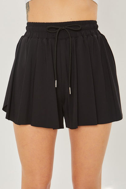 Tan Activewear Two In One Drawstring Shorts