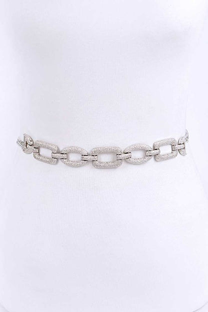 Textured Iconic Chain Belt