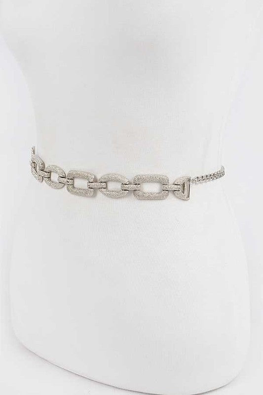 Textured Iconic Chain Belt