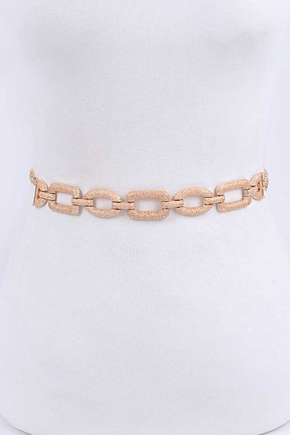 Textured Iconic Chain Belt