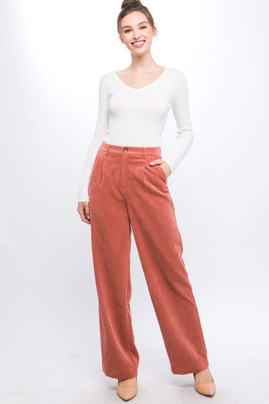 Peach Trouser Pants