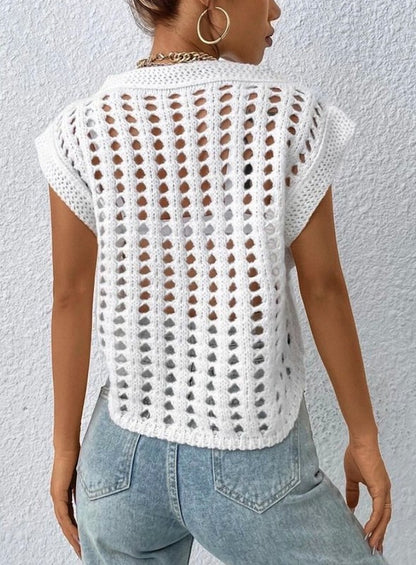 Crochet sweater vest