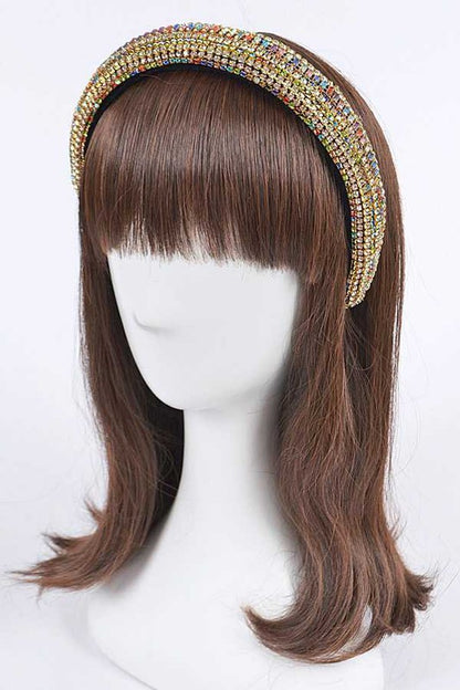 Mix Color Full Stone Statement Headband