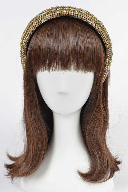 Mix Color Full Stone Statement Headband