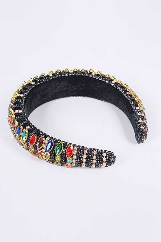 Iconic Mix Crystal Puffy Statement Headband