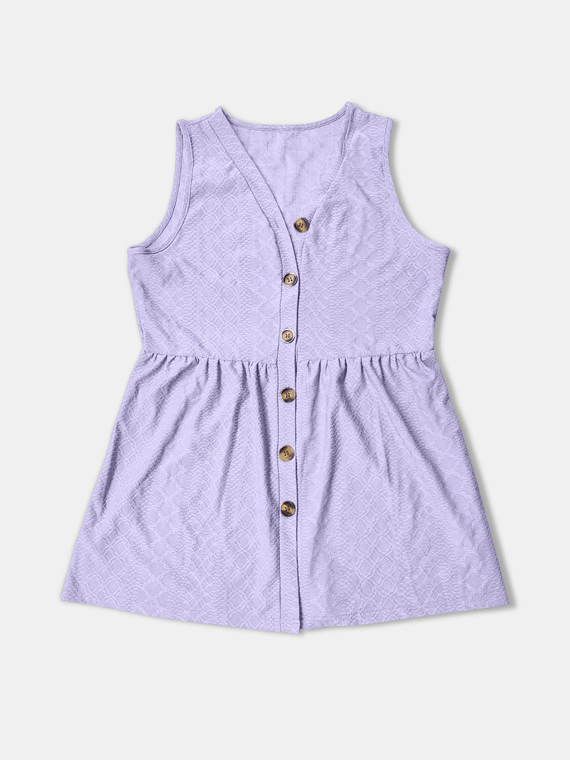 Button Up V-Neck Tank