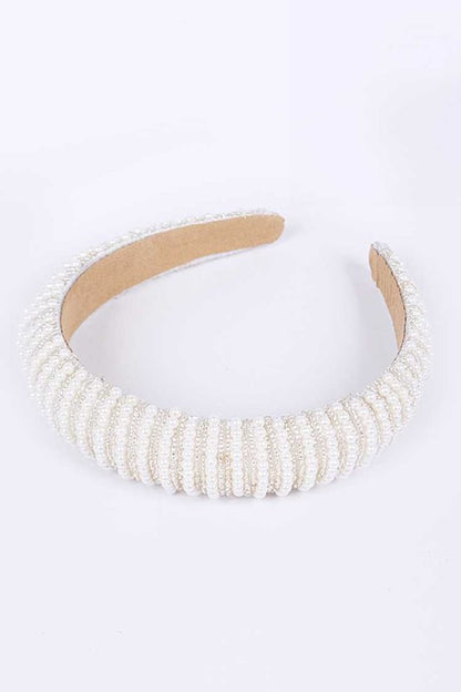 Faux Pearl Embellished Headband