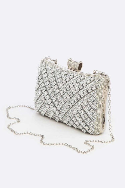 Crystal Iconic Bridal Party Box Clutch