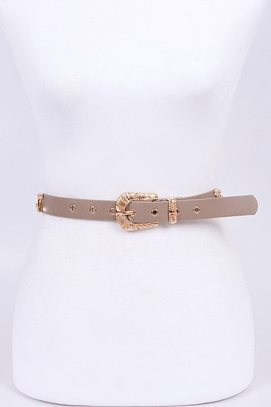 Chunky Chain Accent Iconic Belt