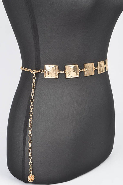 Square Plate Iconic Chain Belt