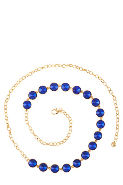 Circle Jewel Chain Belt