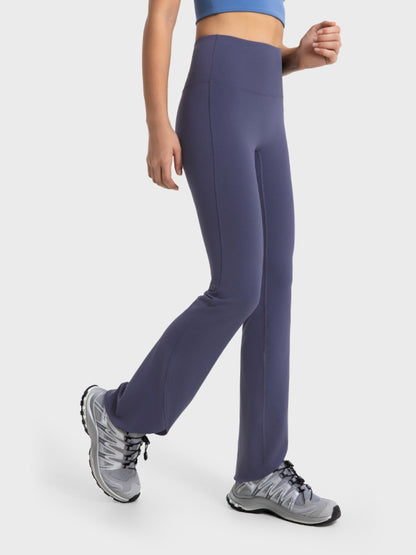 Wide Waistband Bootcut Sports Pants