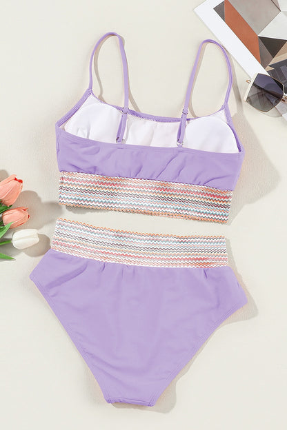 Scoop Neck Spaghetti Strap Bikini Set