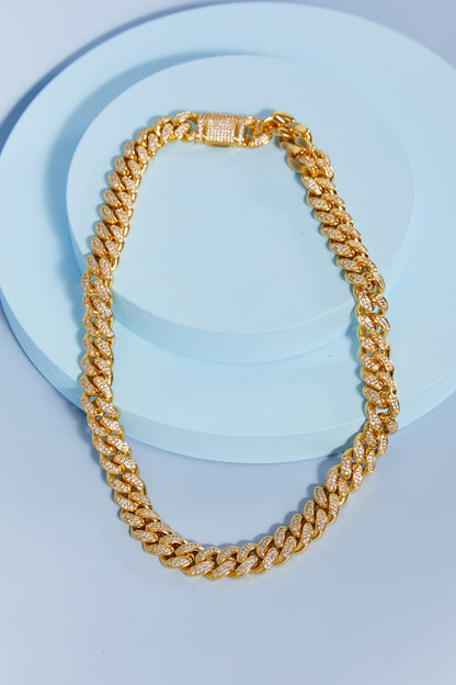 Brass Curb Chain Necklace