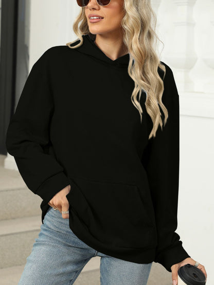 Pocketed Long Sleeve Hoodie