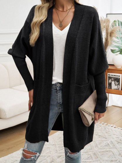 Open Front Long Sleeve Cardigan