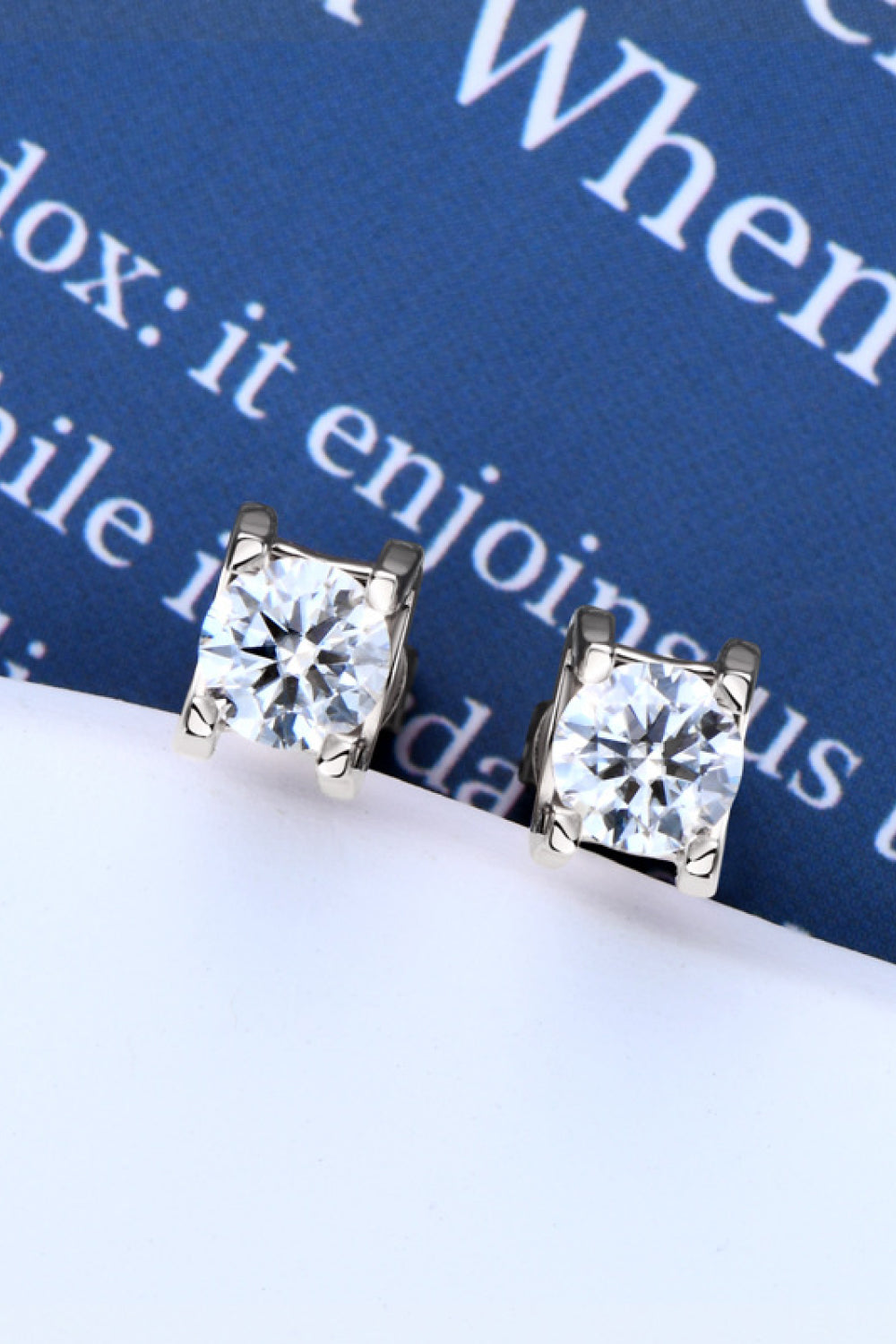 Moissanite 925 Sterling Silver Stud Earrings