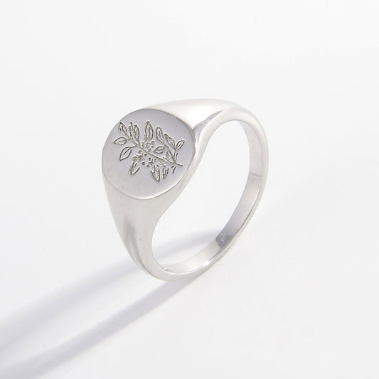 925 Sterling Silver Signet Ring