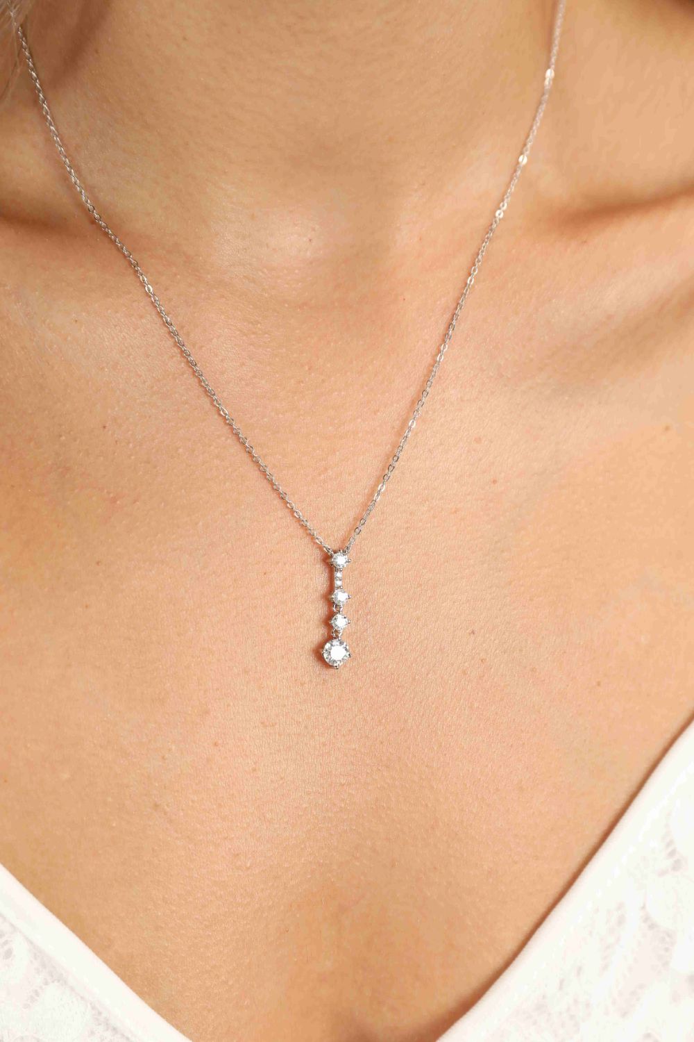 Keep You There Multi-Moissanite Pendant Necklace