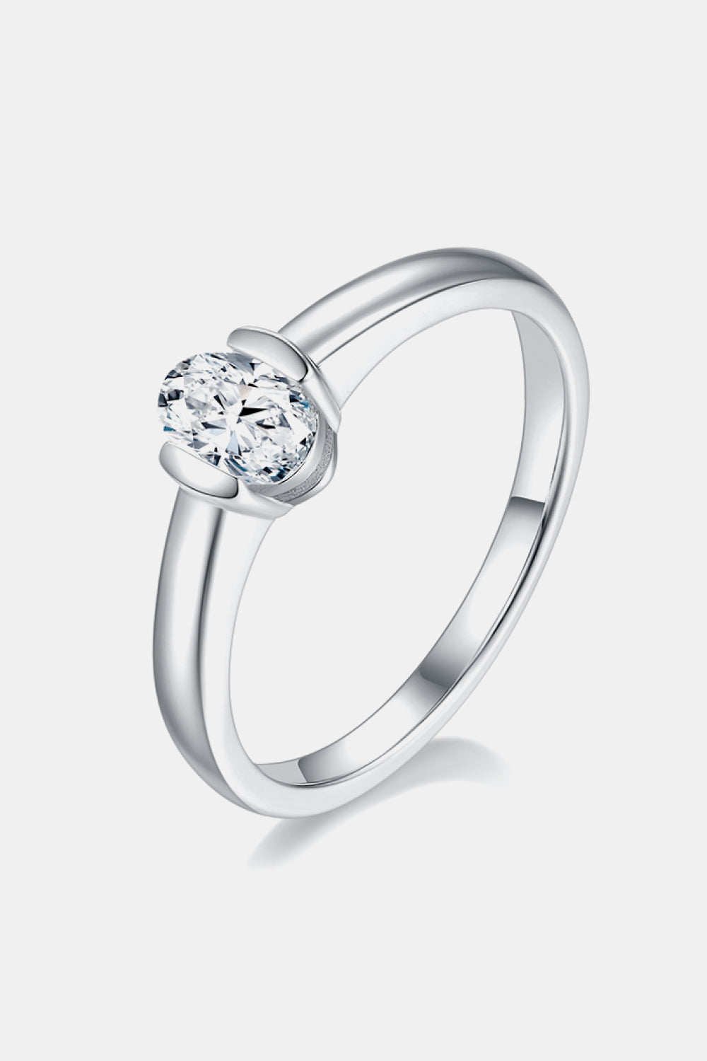 Moissanite 925 Sterling Silver Solitaire Ring