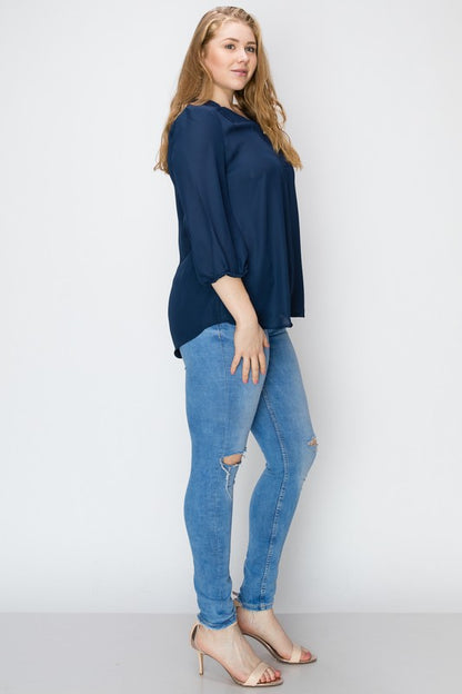 Plus Size Simple Blouse