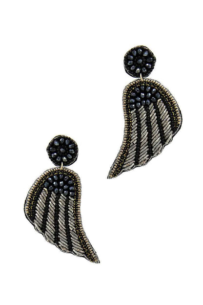 Fashion Modern Wing Patch Drop Earring