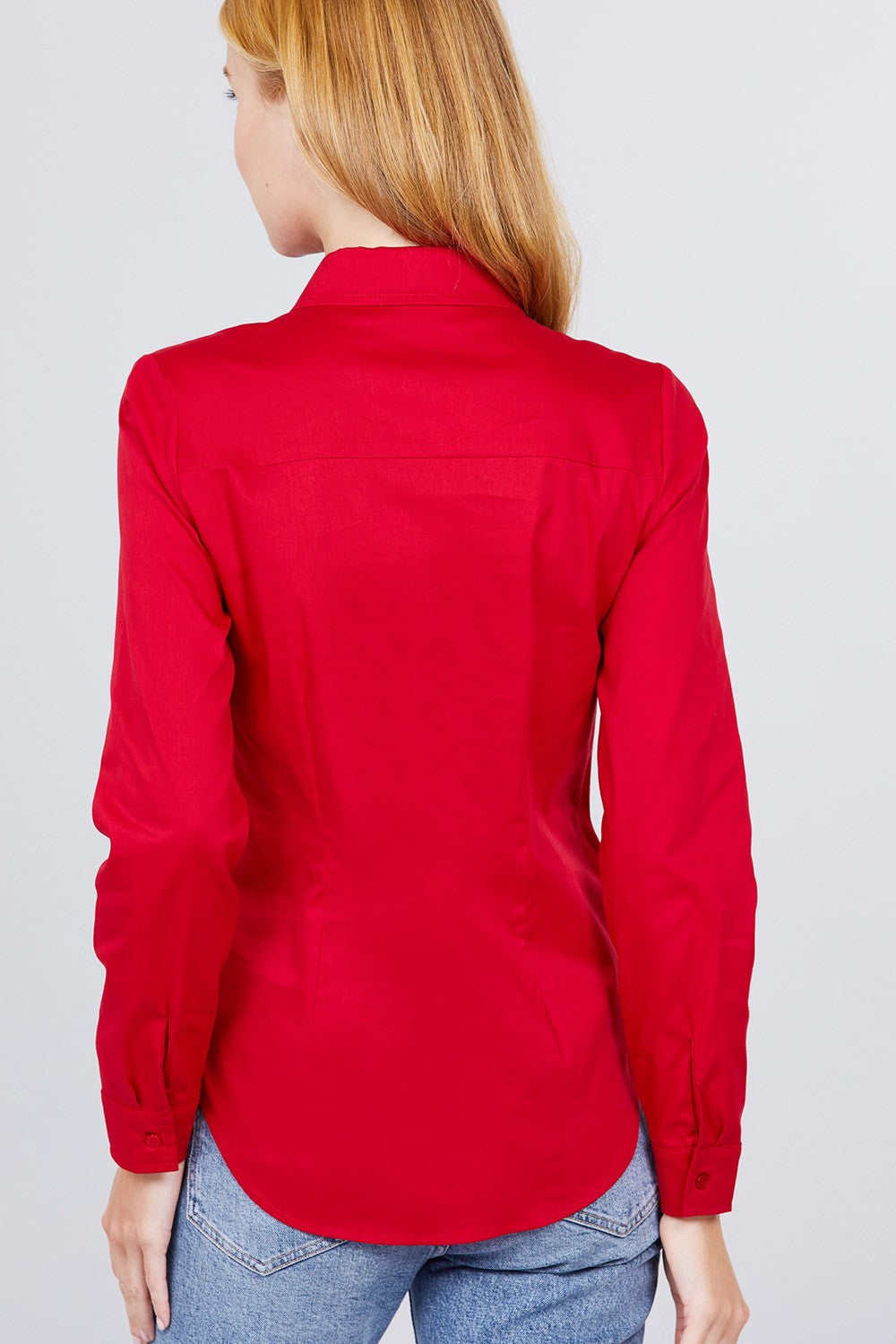 Red Button Down Woven Shirts