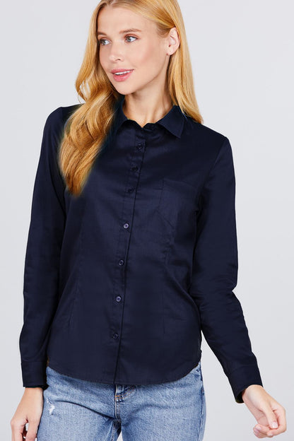 Black Button Down Woven Shirts
