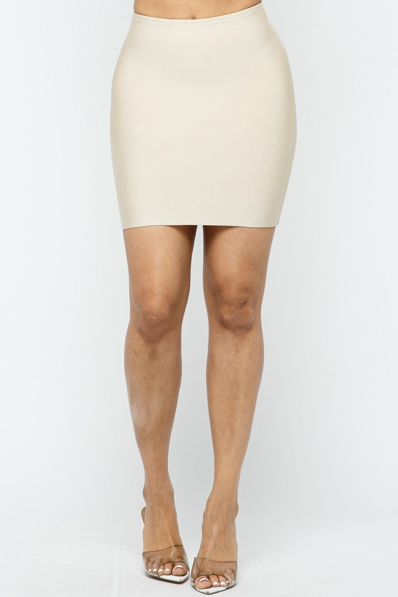 White Bandage Mini Skirt