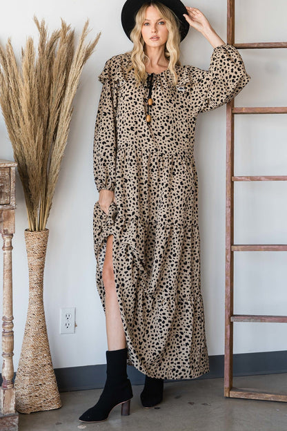 Grey Bohemian Maxi Dress