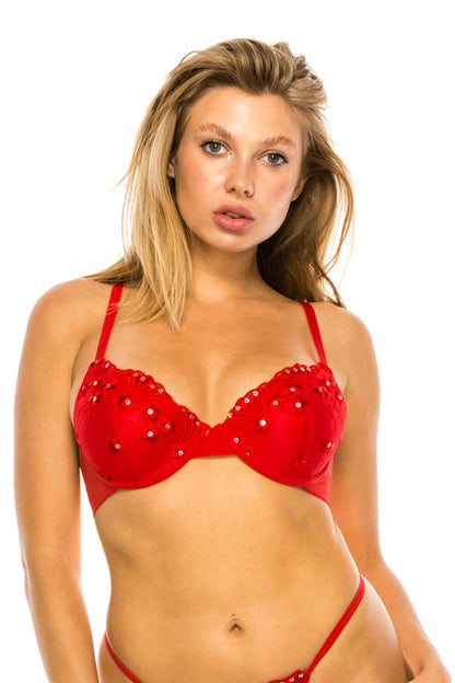 red Adjustable Non Removable Straps