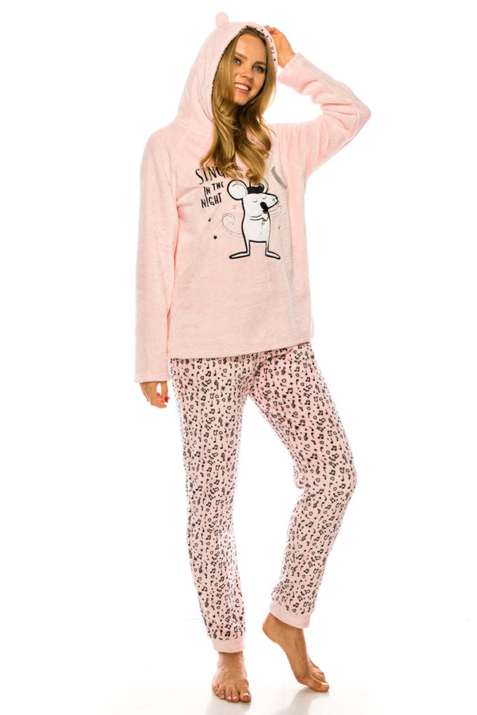 Light Pink 2 Piece Pajama Set