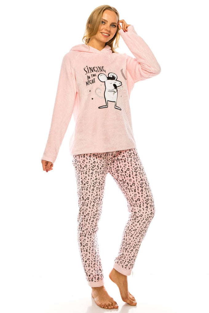 Light Pink 2 Piece Pajama Set