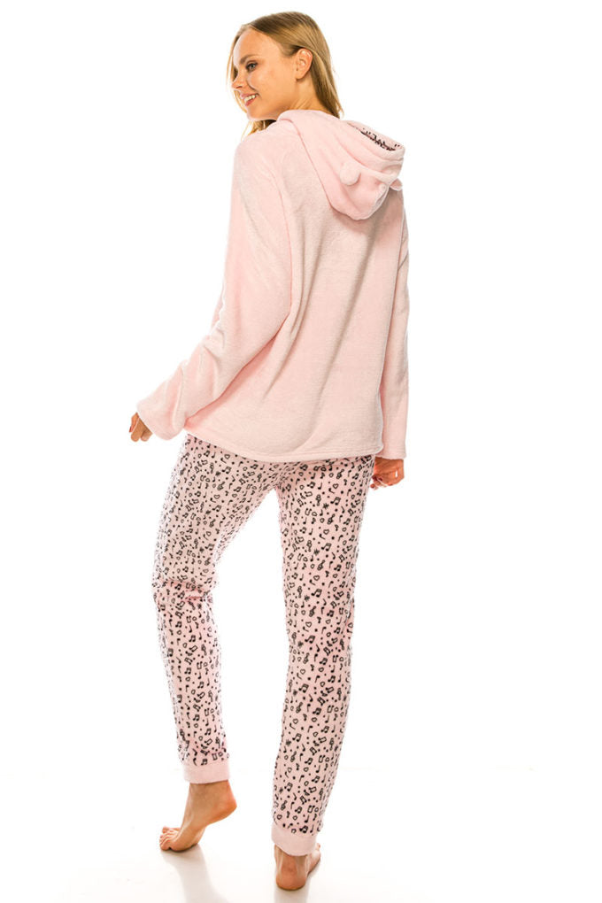 Light Pink 2 Piece Pajama Set