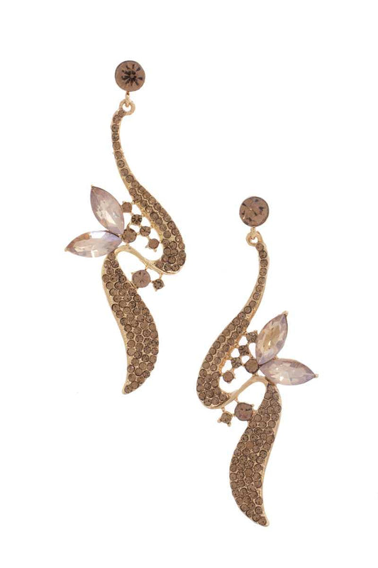 Women Rhinestone Dangle Earring