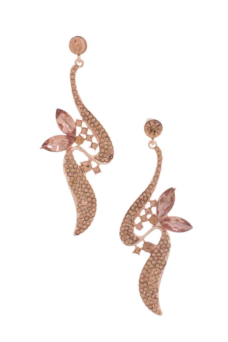 Women Rhinestone Dangle Earring