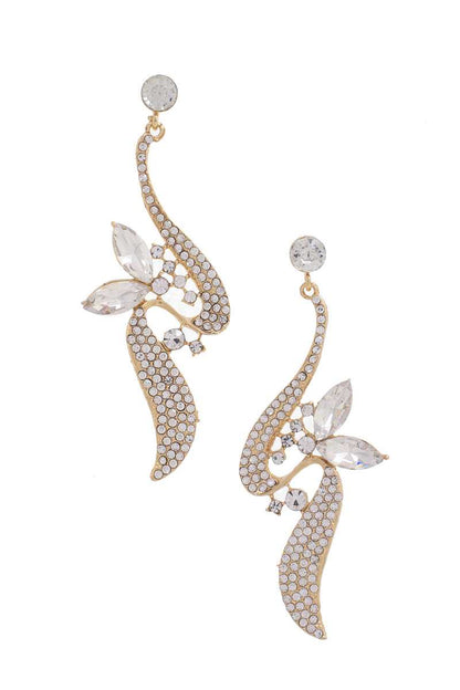 Women Rhinestone Dangle Earring