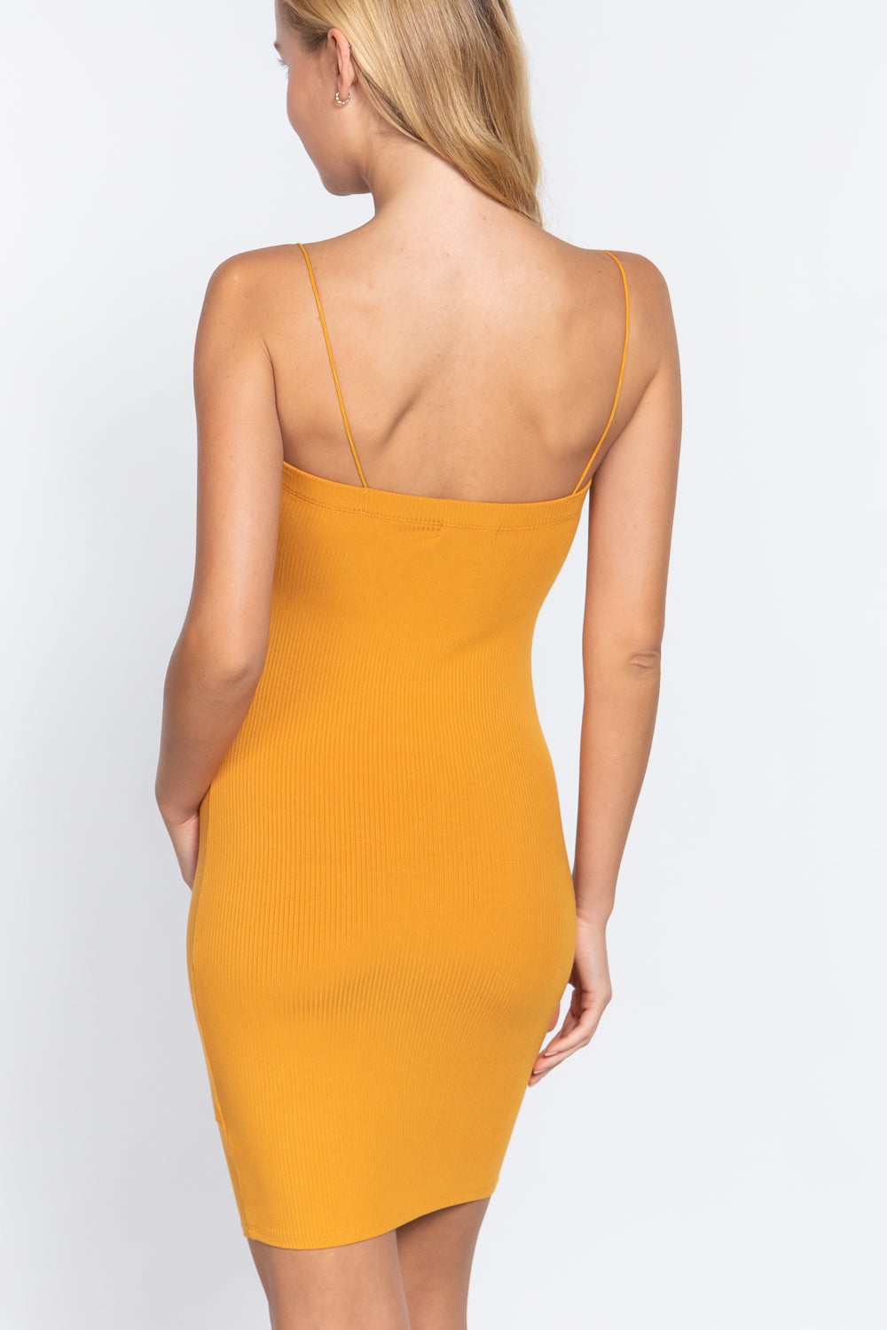 Tangerine Cami Heavy Rib Mini Dress